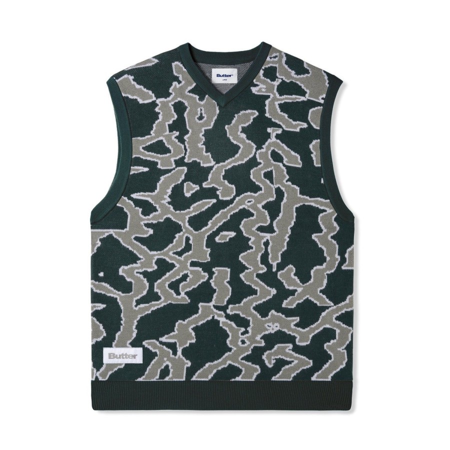 Clothing Butter Goods | Surge Knitted Vest,Forest