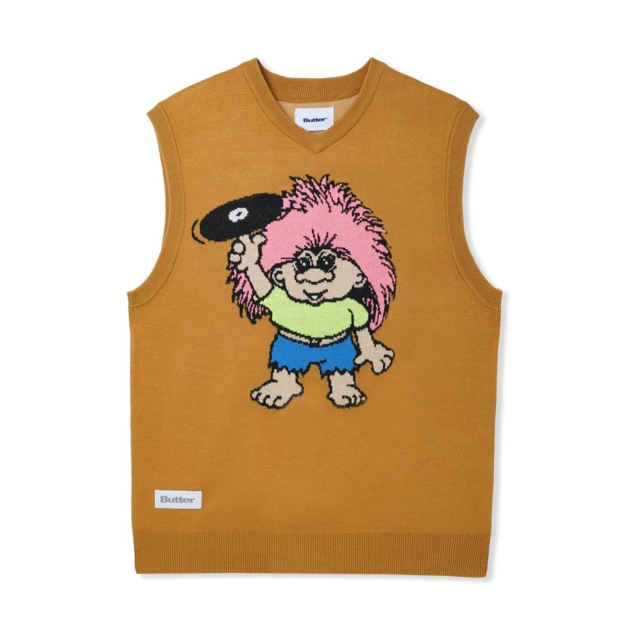 Clothing Butter Goods | Troll Knit Vest,Brown