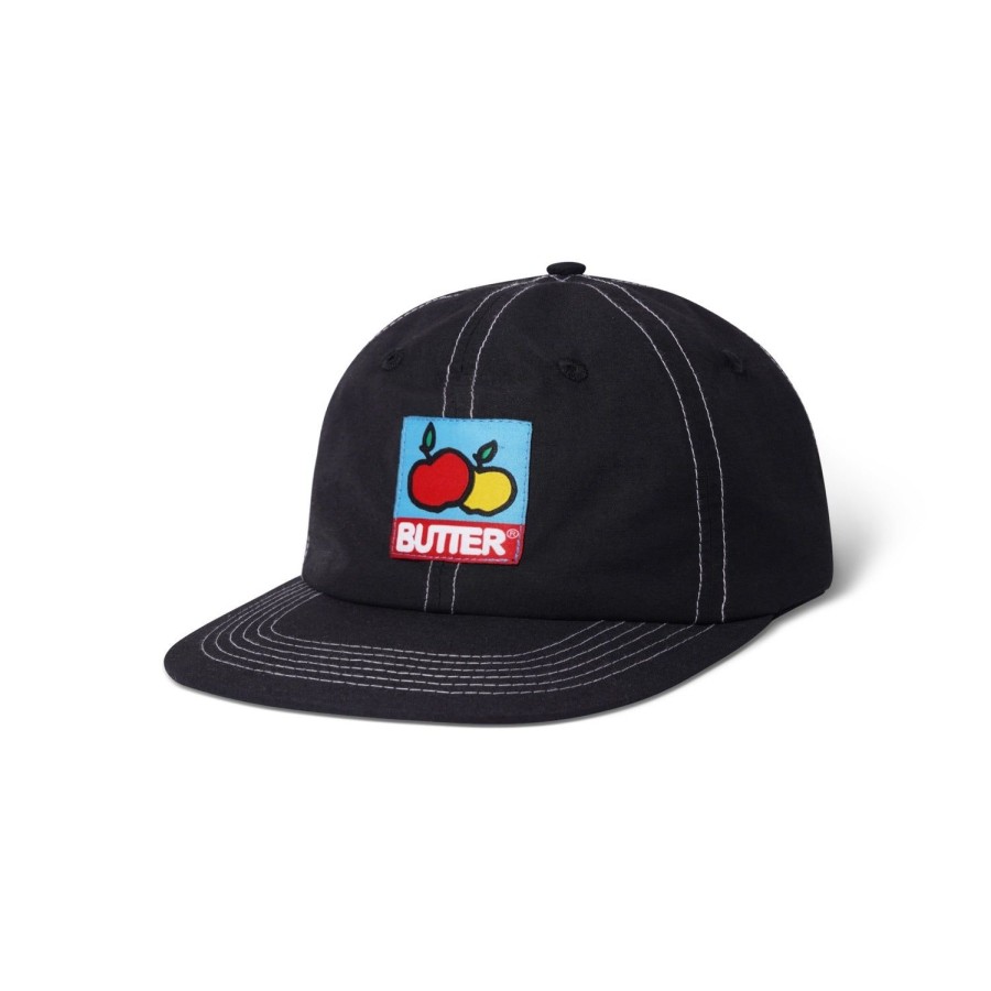 Accessories Butter Goods | Grove 6 Panel Cap,Black