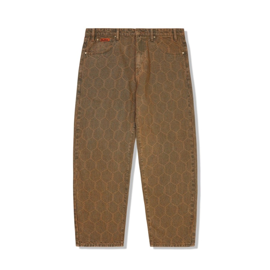 Clothing Butter Goods | Chain Link Denim Jeans,Washed Brown