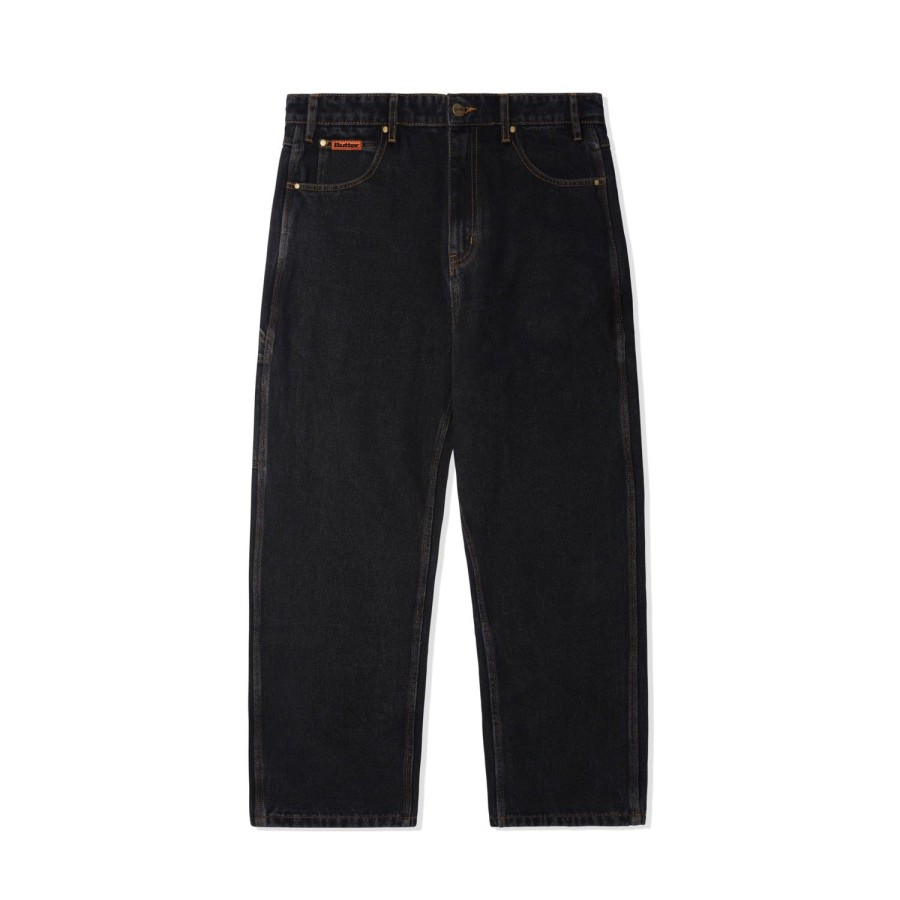 Clothing Butter Goods | Relaxed Denim Jeans,Washed Black