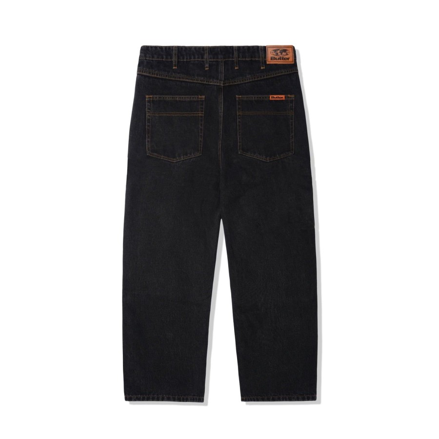 Clothing Butter Goods | Relaxed Denim Jeans,Washed Black