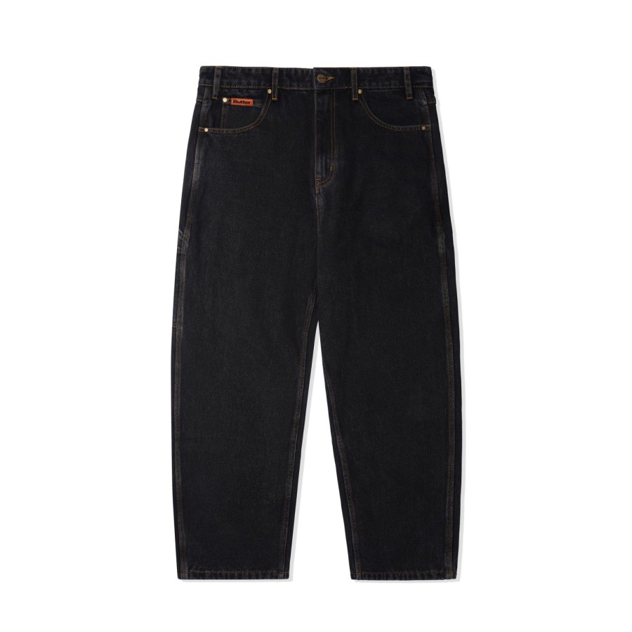 Clothing Butter Goods | Baggy Denim Jeans,Washed Black