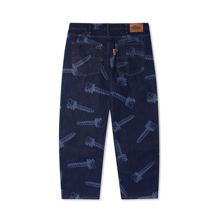 Clothing Butter Goods | Screw Denim Jeans,Dark Indigo