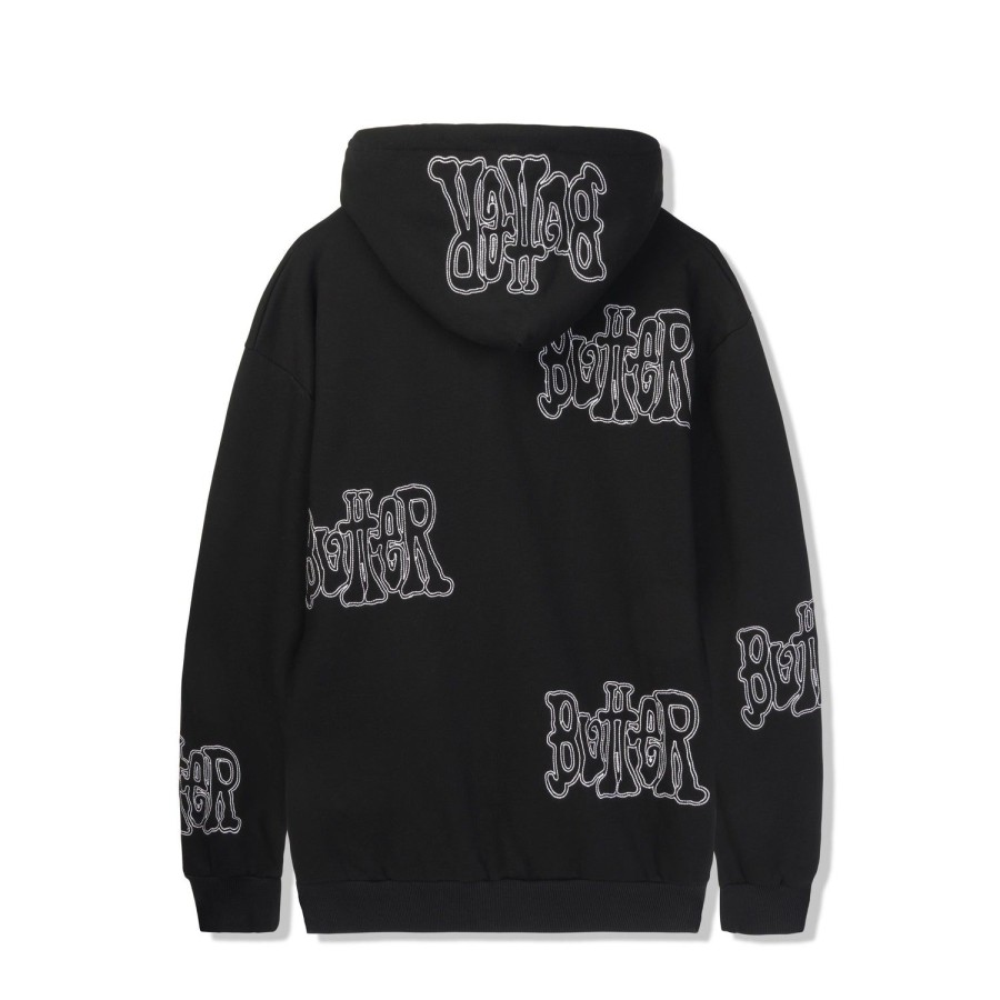 Clothing Butter Goods | Tour Zip-Thru Hood,Black