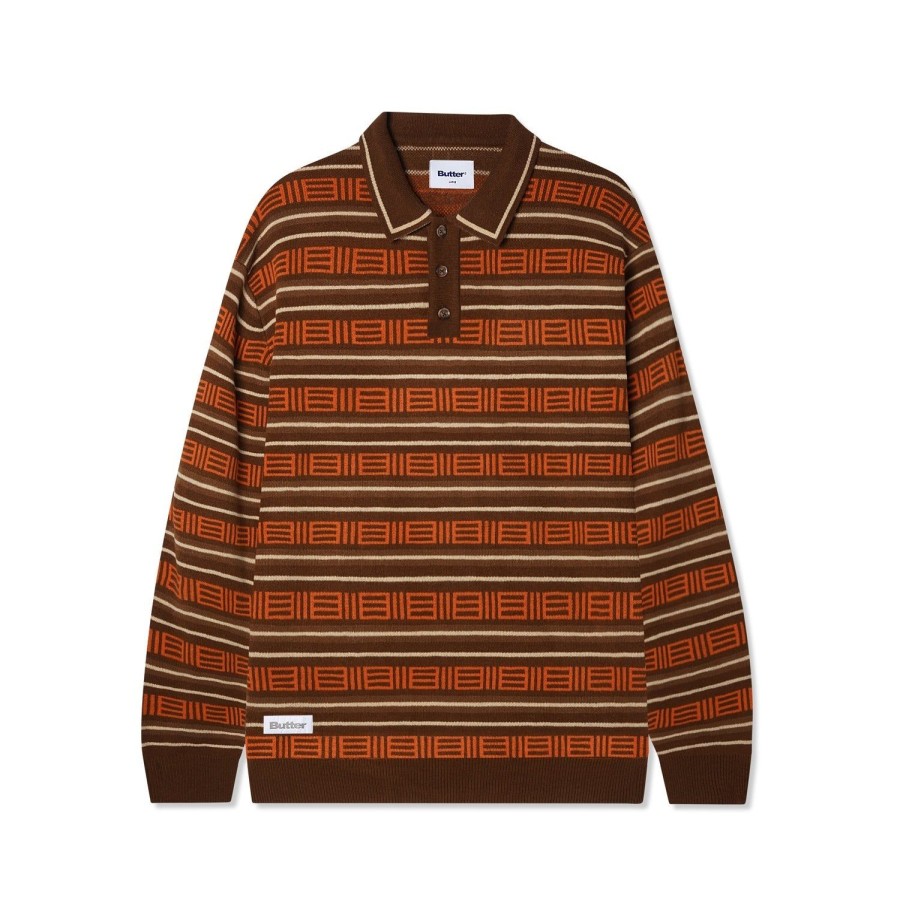 Clothing Butter Goods | Windsor Knitted Sweater,Brown/Tan