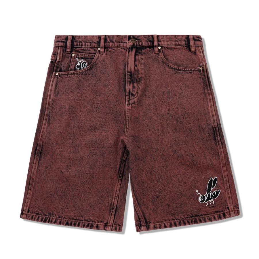 Clothing Butter Goods | Critter Baggy Denim Shorts,Brick