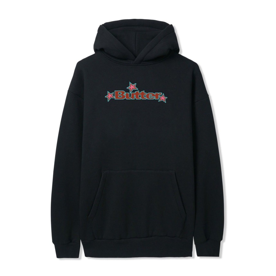 Clothing Butter Goods | Star Logo Pullover,Black