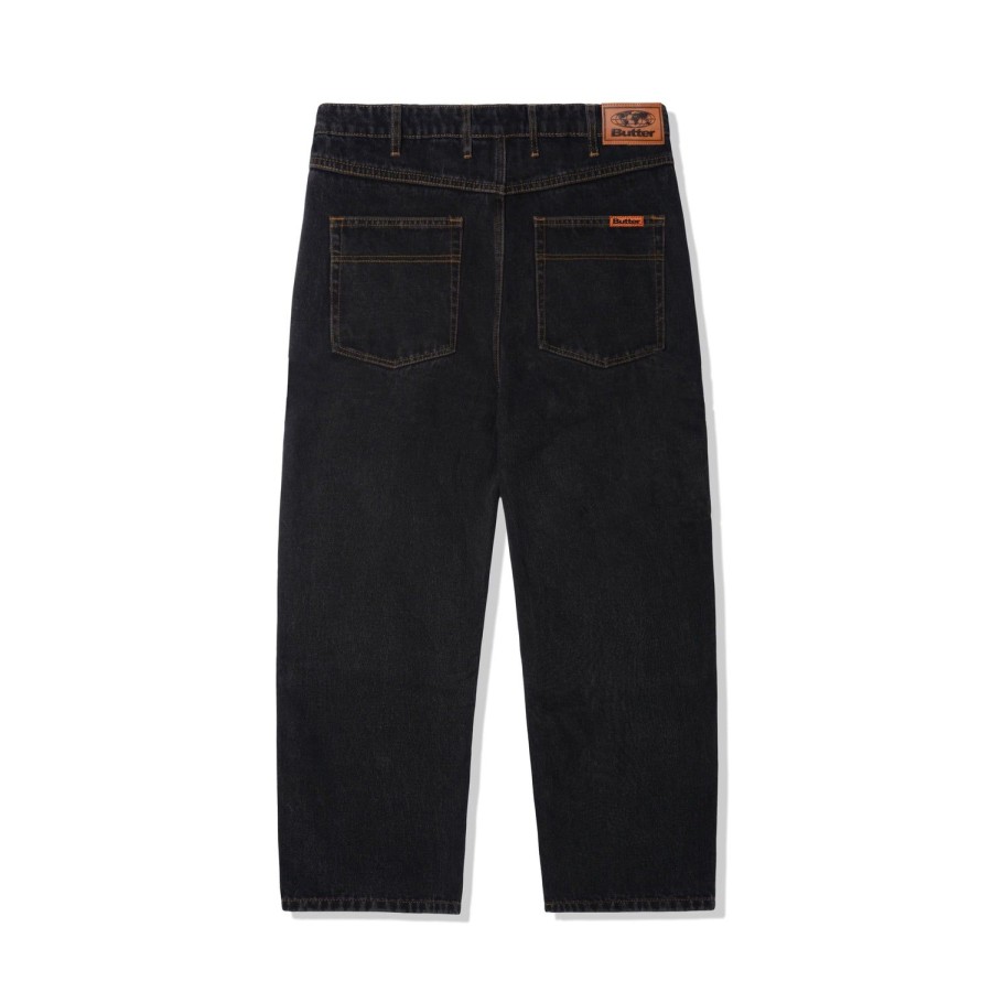 Clothing Butter Goods | Relaxed Denim Jeans,Washed Black