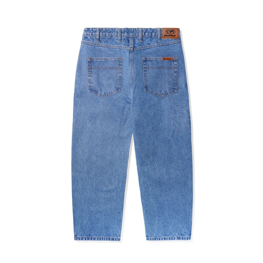 Clothing Butter Goods | Baggy Denim Jeans,Washed Indigo