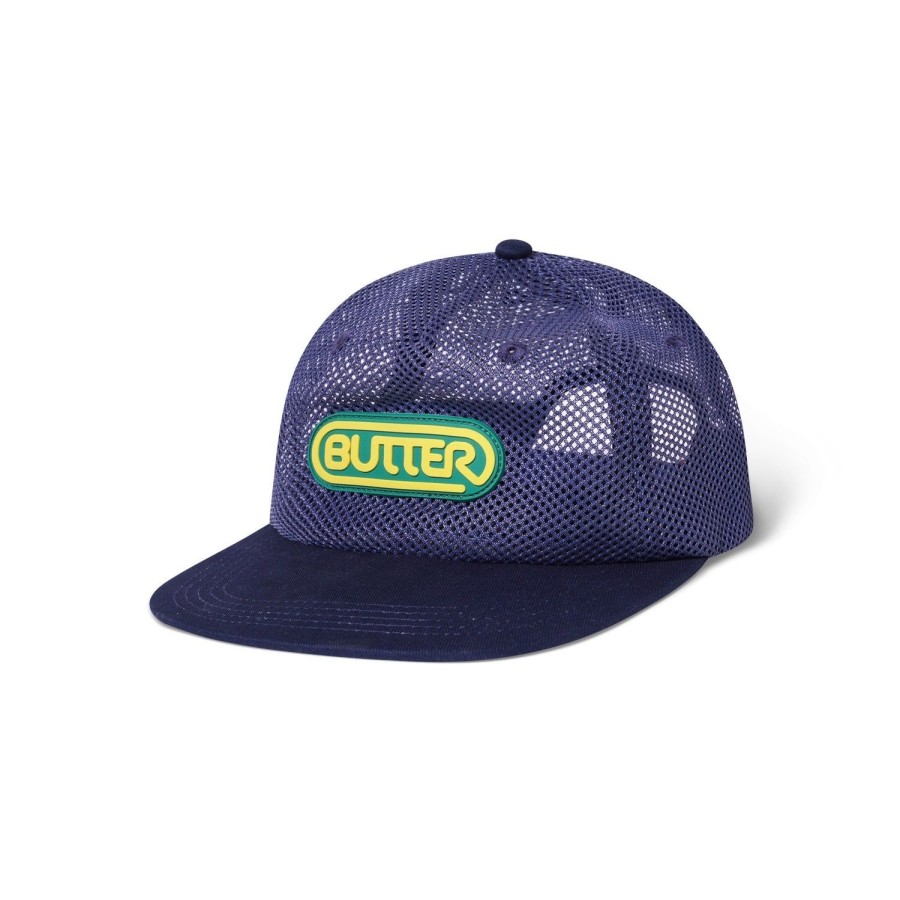 Accessories Butter Goods | Mesh Shallow Snapback Cap,Indigo