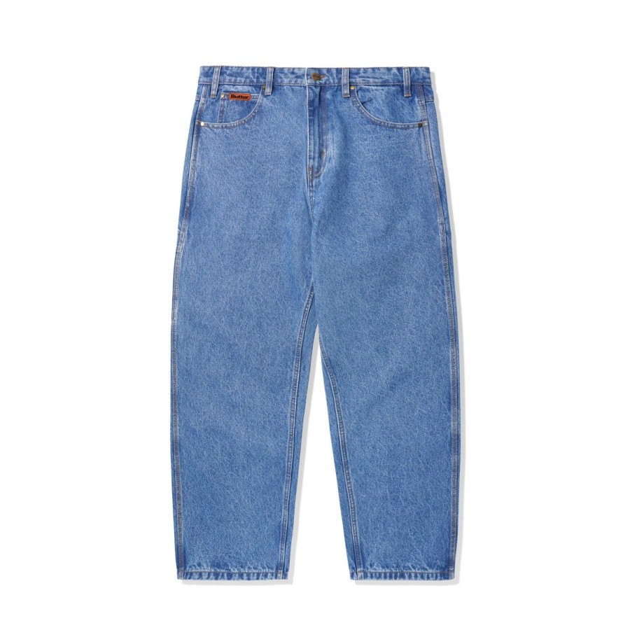 Clothing Butter Goods | Baggy Denim Jeans,Washed Indigo