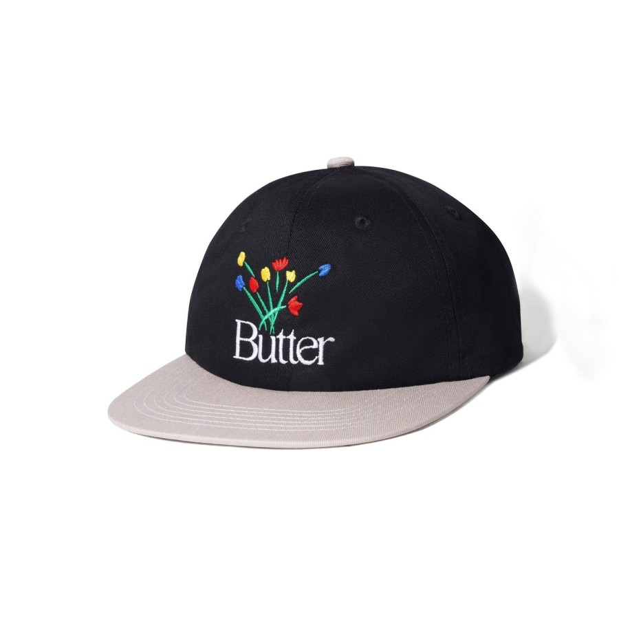 Accessories Butter Goods | Bouquet 6 Panel Cap,Black/Tan