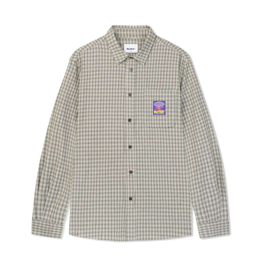 Clothing Butter Goods | Terrain L/S Shirt,Grey/Black