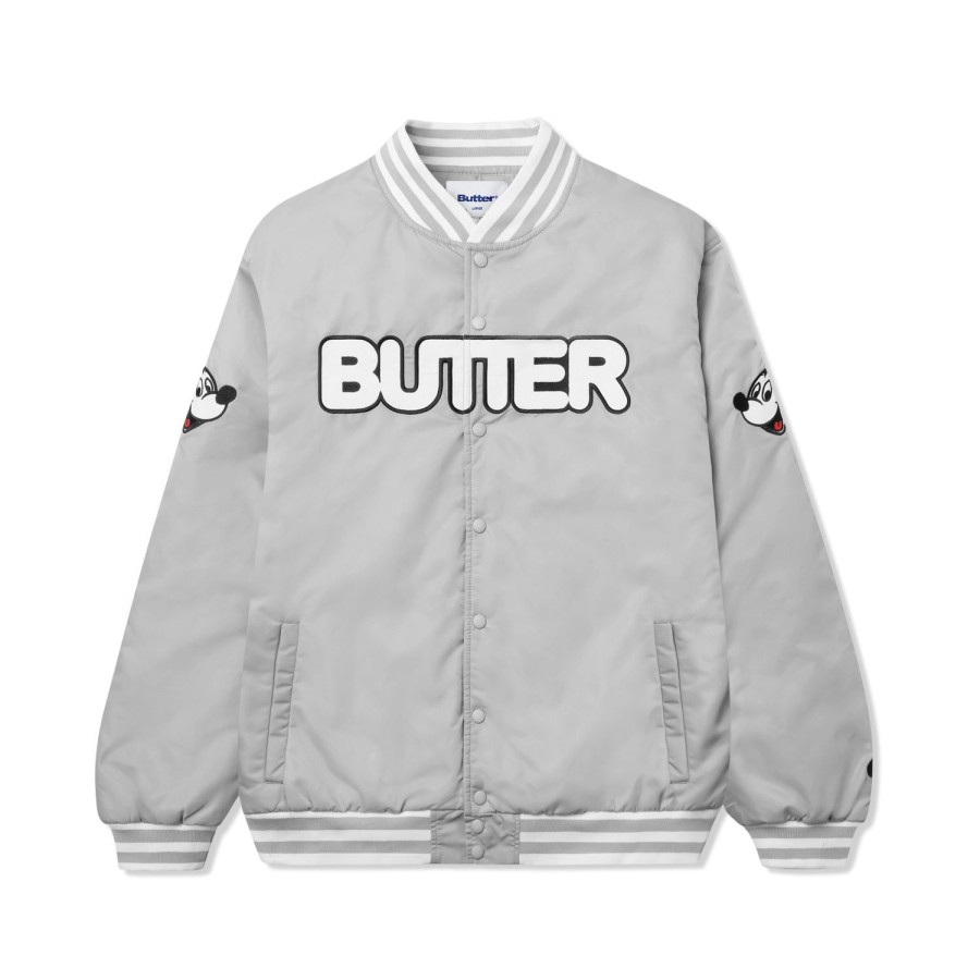 Clothing Butter Goods | Nylon Bomber Jacket,Grey