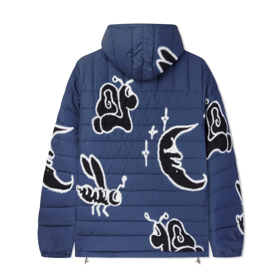 Clothing Butter Goods | Critter Puffer Anorak Jacket,Navy