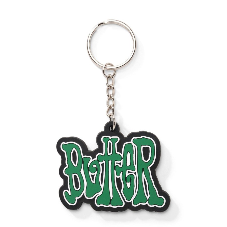 Accessories Butter Goods | Tour Rubber Key Chain,Green/White