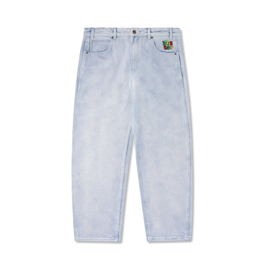 Clothing Butter Goods | Scribble Denim Pants,Light Blue