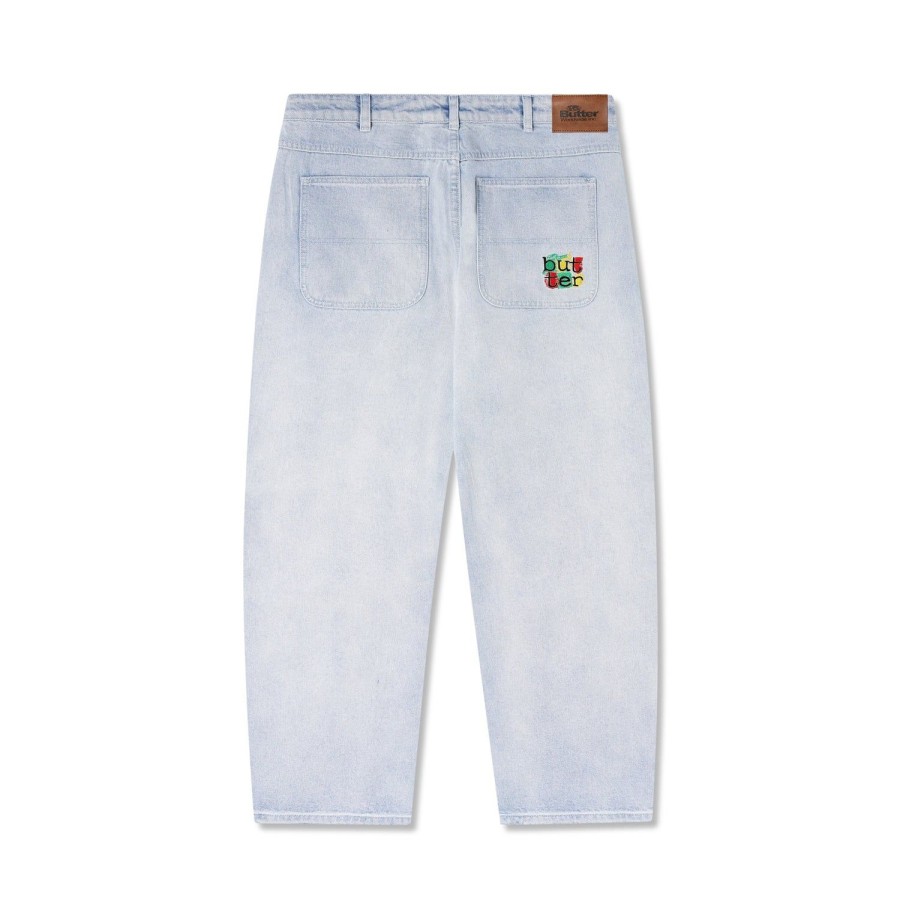 Clothing Butter Goods | Scribble Denim Pants,Light Blue