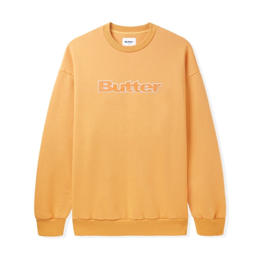 Clothing Butter Goods | Cord Logo Crewneck,Sorbet