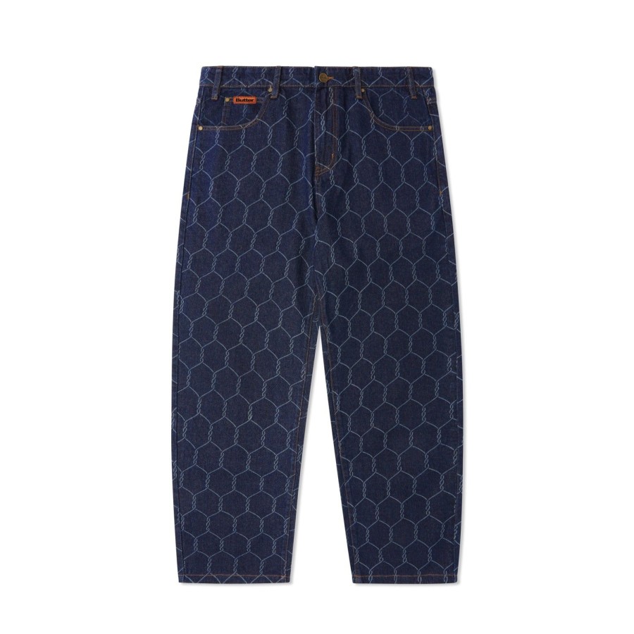 Clothing Butter Goods | Chain Link Denim Jeans,Dark Indigo