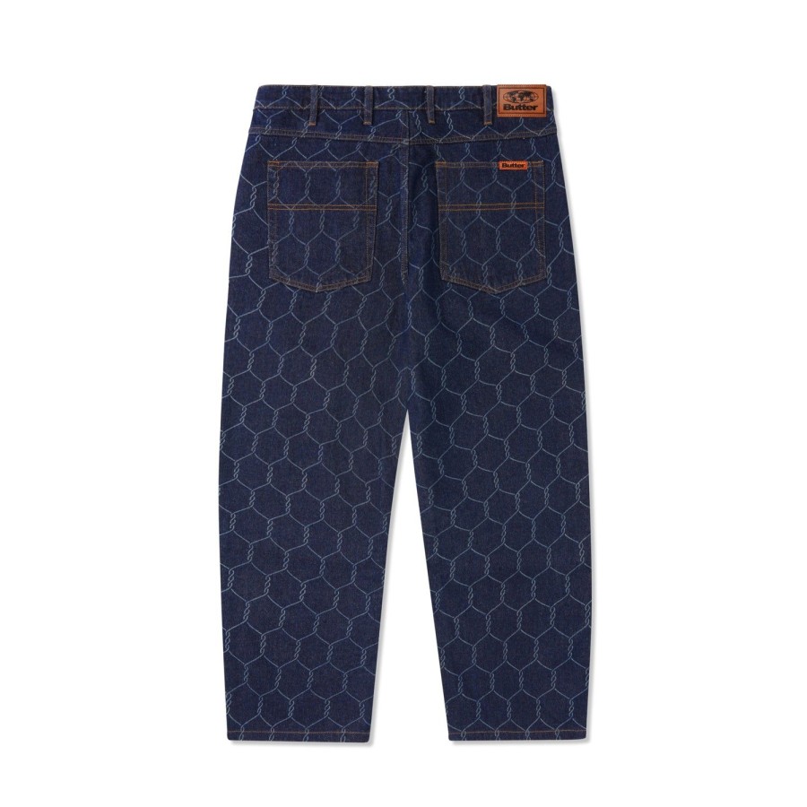 Clothing Butter Goods | Chain Link Denim Jeans,Dark Indigo